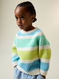 Bright Stripe Chenille Knitted Crew Neck Jumper (3mths-7yrs)