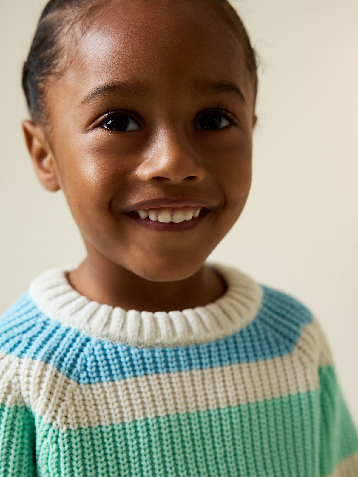 Bright Stripe Chenille Knitted Crew Neck Jumper (3mths-7yrs)