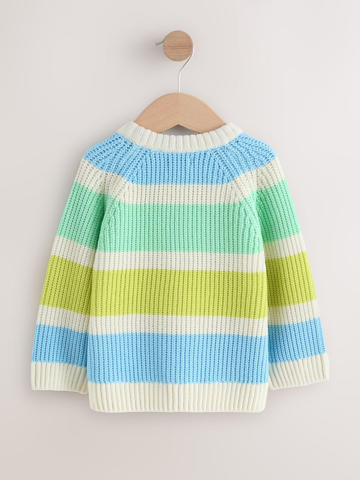 Bright Stripe Chenille Knitted Crew Neck Jumper (3mths-7yrs)