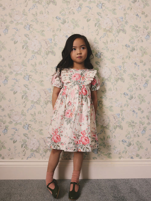 Cath Kidston Pink Floral Short Sleeve Dress (3mths-8yrs)