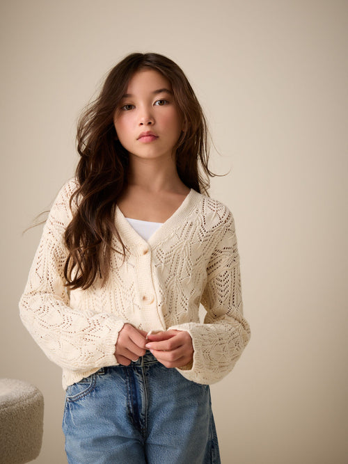 Ecru Knitted Cardigan (3-16yrs)