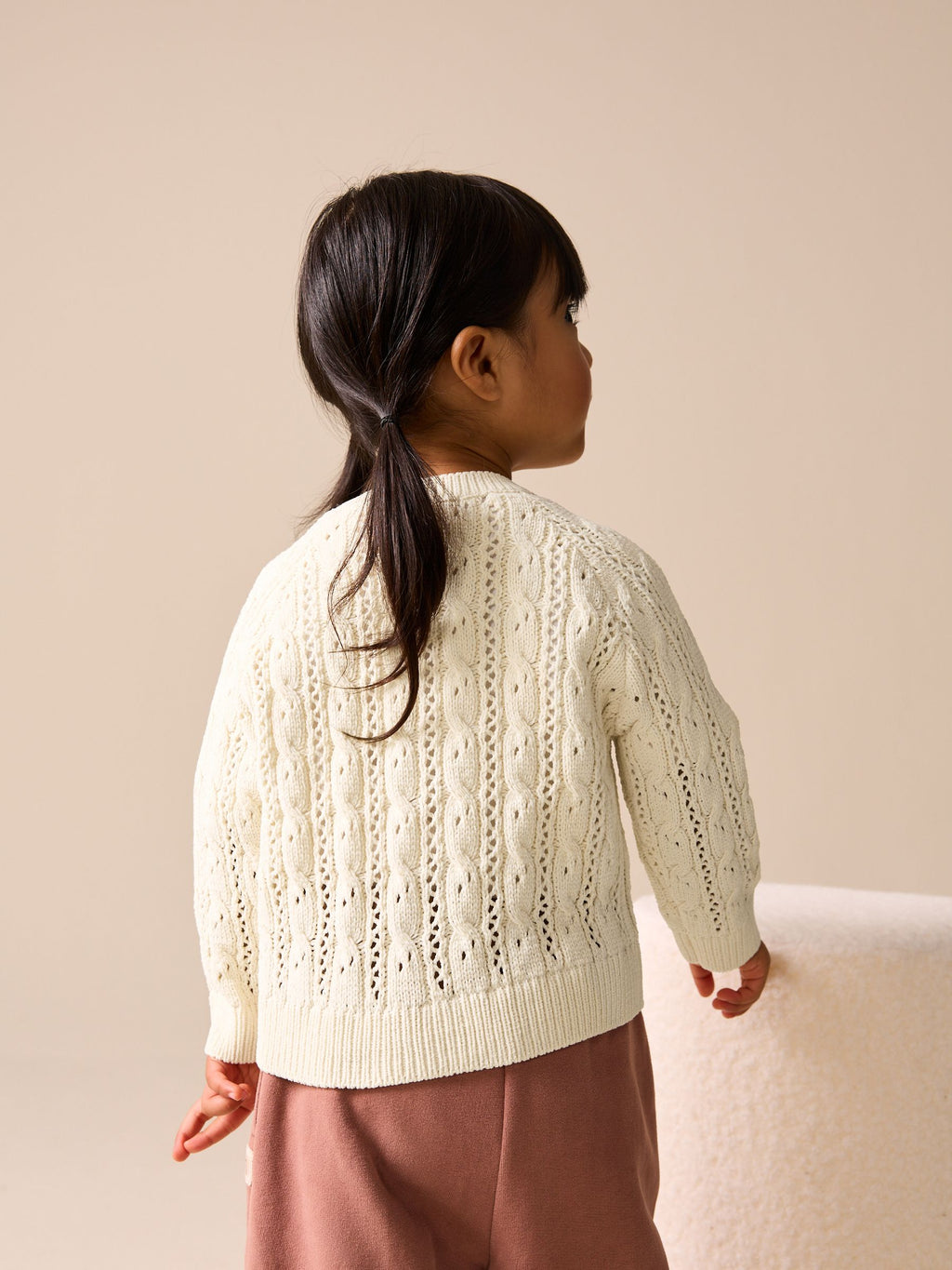 Ecru Cable Cardigan (3mths-7yrs)