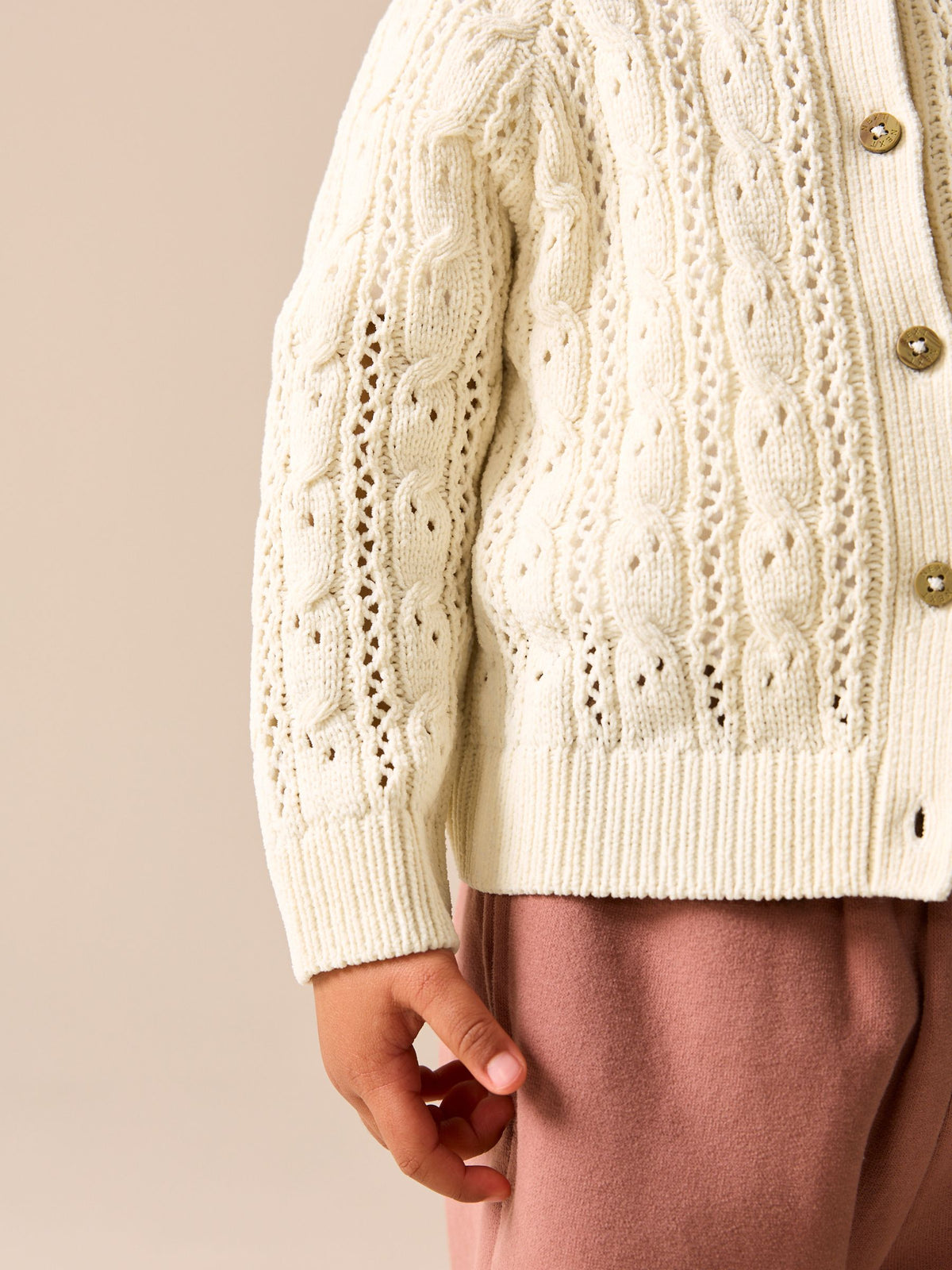 Ecru Cable Cardigan (3mths-7yrs)