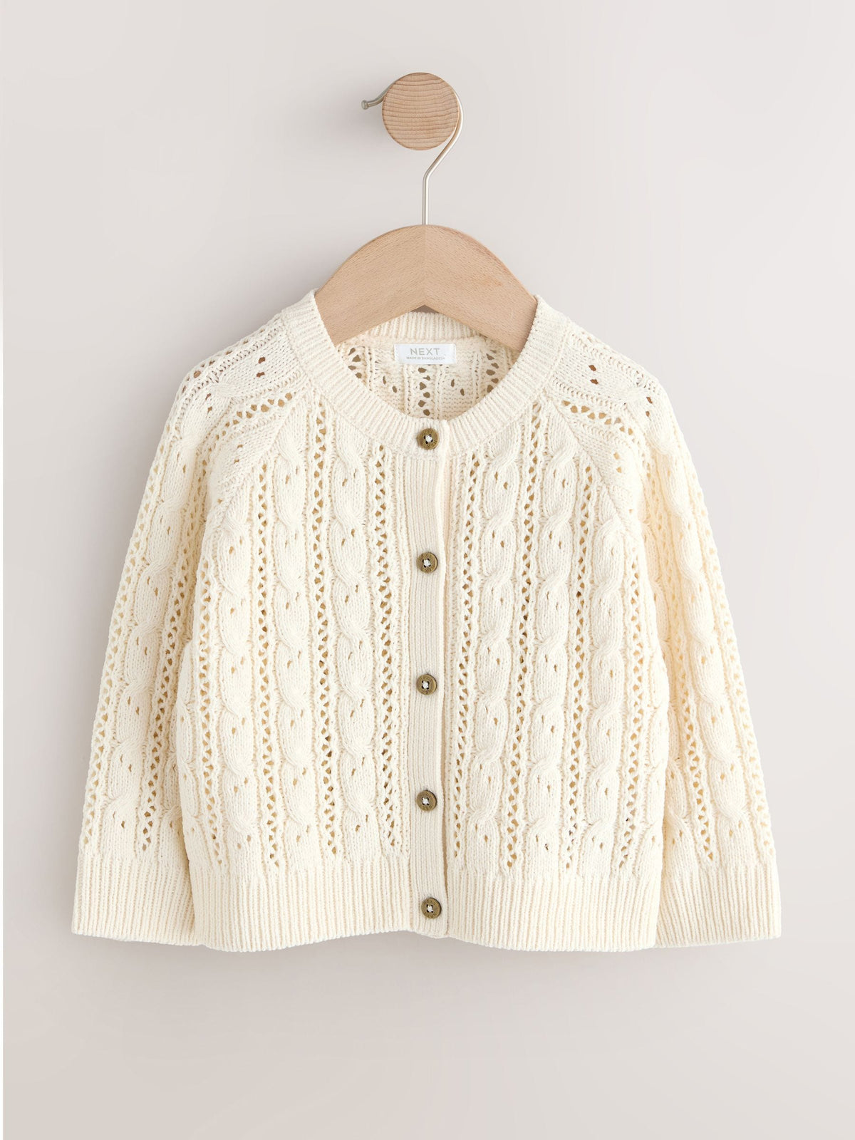 Ecru Cable Cardigan (3mths-7yrs)
