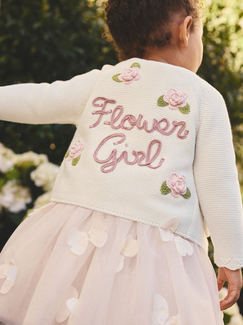 Ecru Flower Girl Occasion Cardigan (3mths-7yrs)