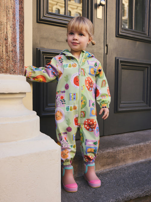 Green Character Waterproof Printed Puddlesuit (3mths-7yrs)