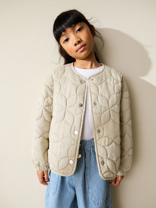 Neutral Quilted Jacket (3-16yrs)