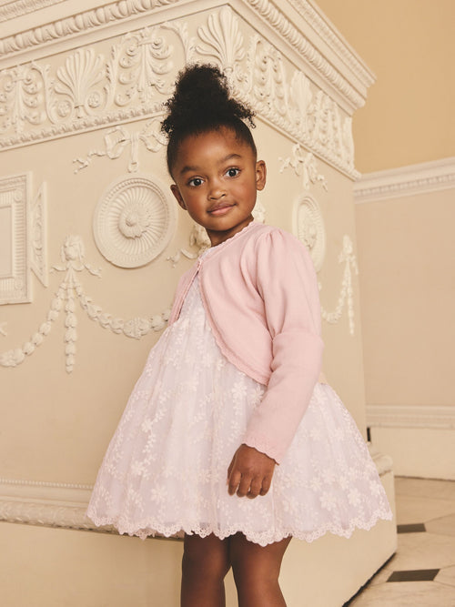 Pink Occasion Bridesmaid Knitted Cardigan Shrug (3mths-16yrs)