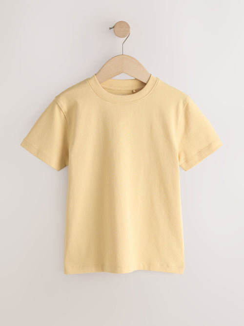 Soft Yellow Regular Fit Short Sleeve T-Shirt (3-16yrs)