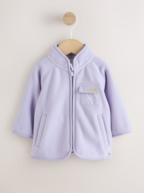Lilac Purple Microfleece Baby Jacket (0mths-2yrs)