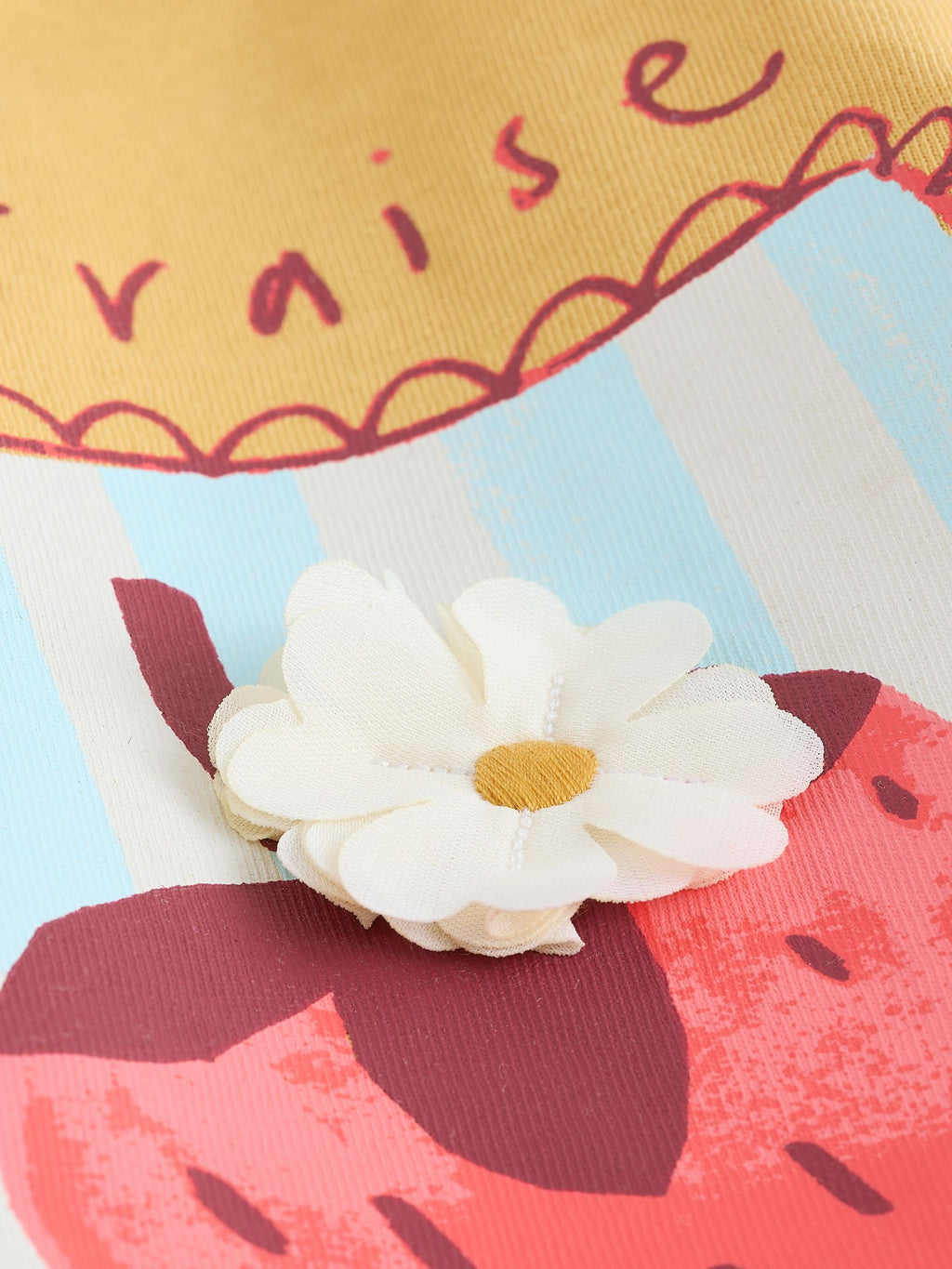 Ochre Yellow Strawberry Short Sleeve T-Shirt (3mths-7yrs)