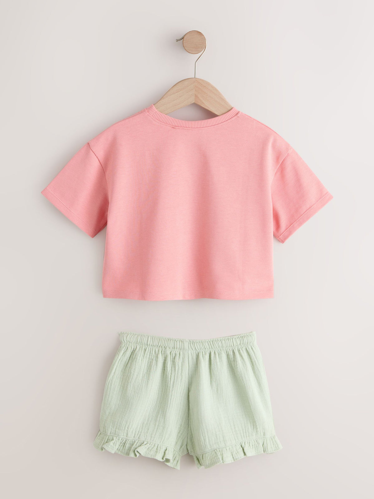 Pink Apple Short Sleeve T-Shirt and Shorts Set (3mths-7yrs)
