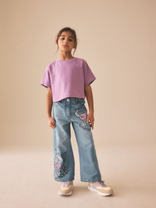 Blue Disney Lilo & Stitch Jeans (3-16yrs)