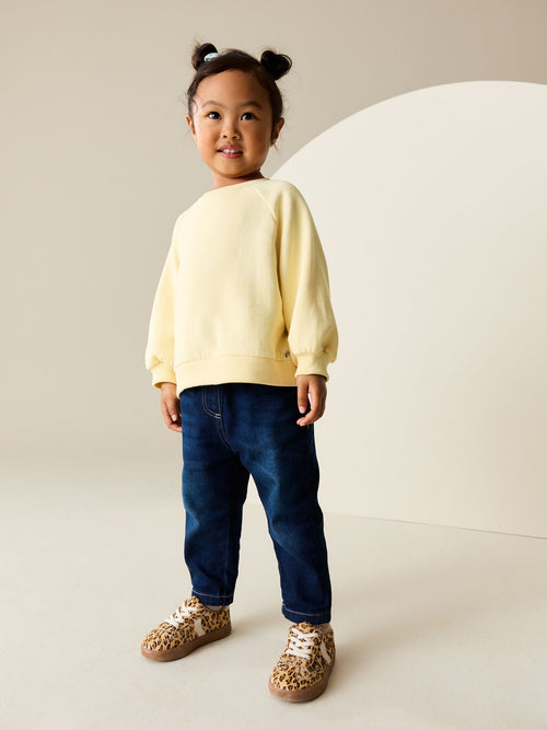 Butter Yellow Crew Neck Sweatshirt (3mths-7yrs)