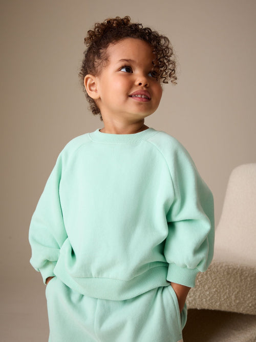 Mint Green Crew Neck Sweatshirt (3mths-7yrs)