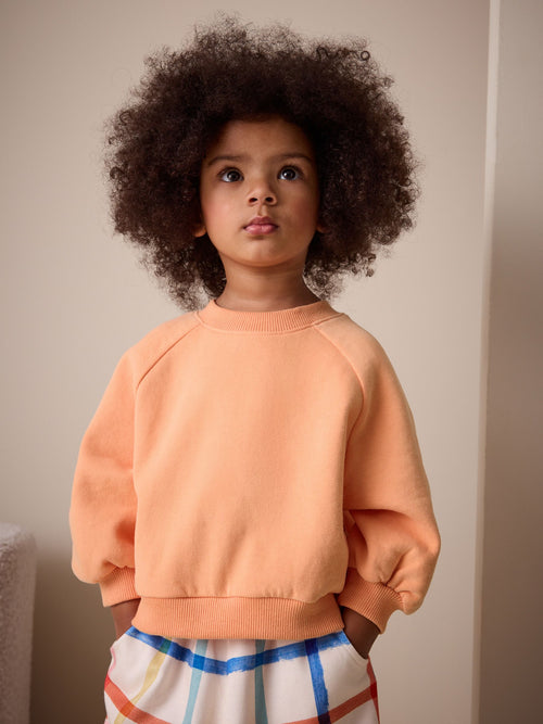 Orange Crew Neck Sweatshirt (3mths-7yrs)