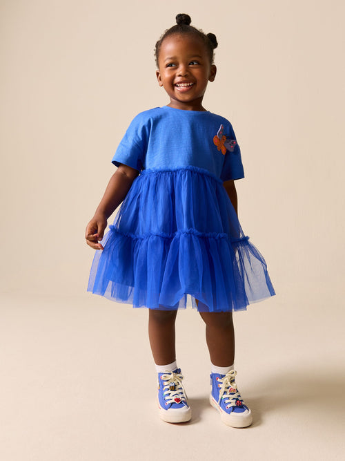 Blue Butterfly Tutu Skirt Dress (3mths-7yrs)