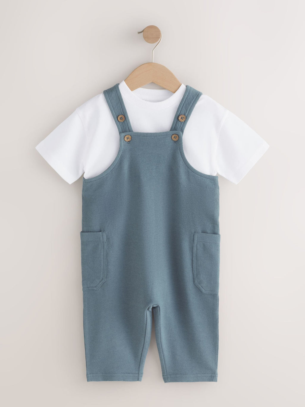 Blue Dungarees and T-Shirt Set (3mths-7yrs)