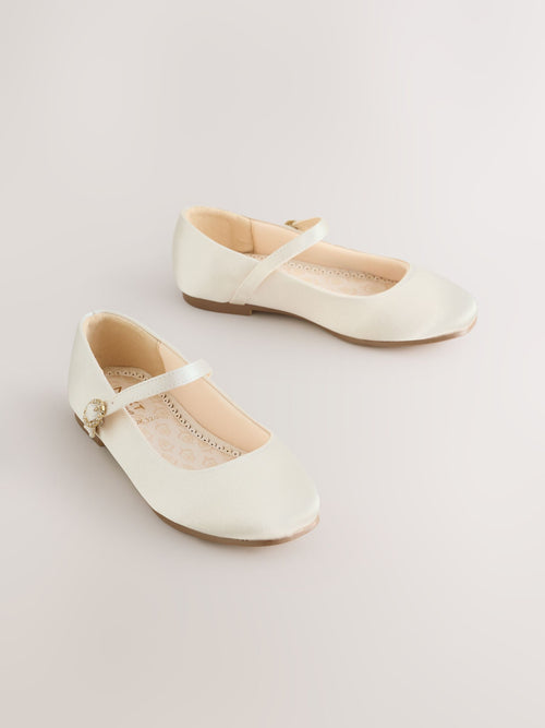 Ivory Standard Fit (F) Mary Jane Occasion Shoes