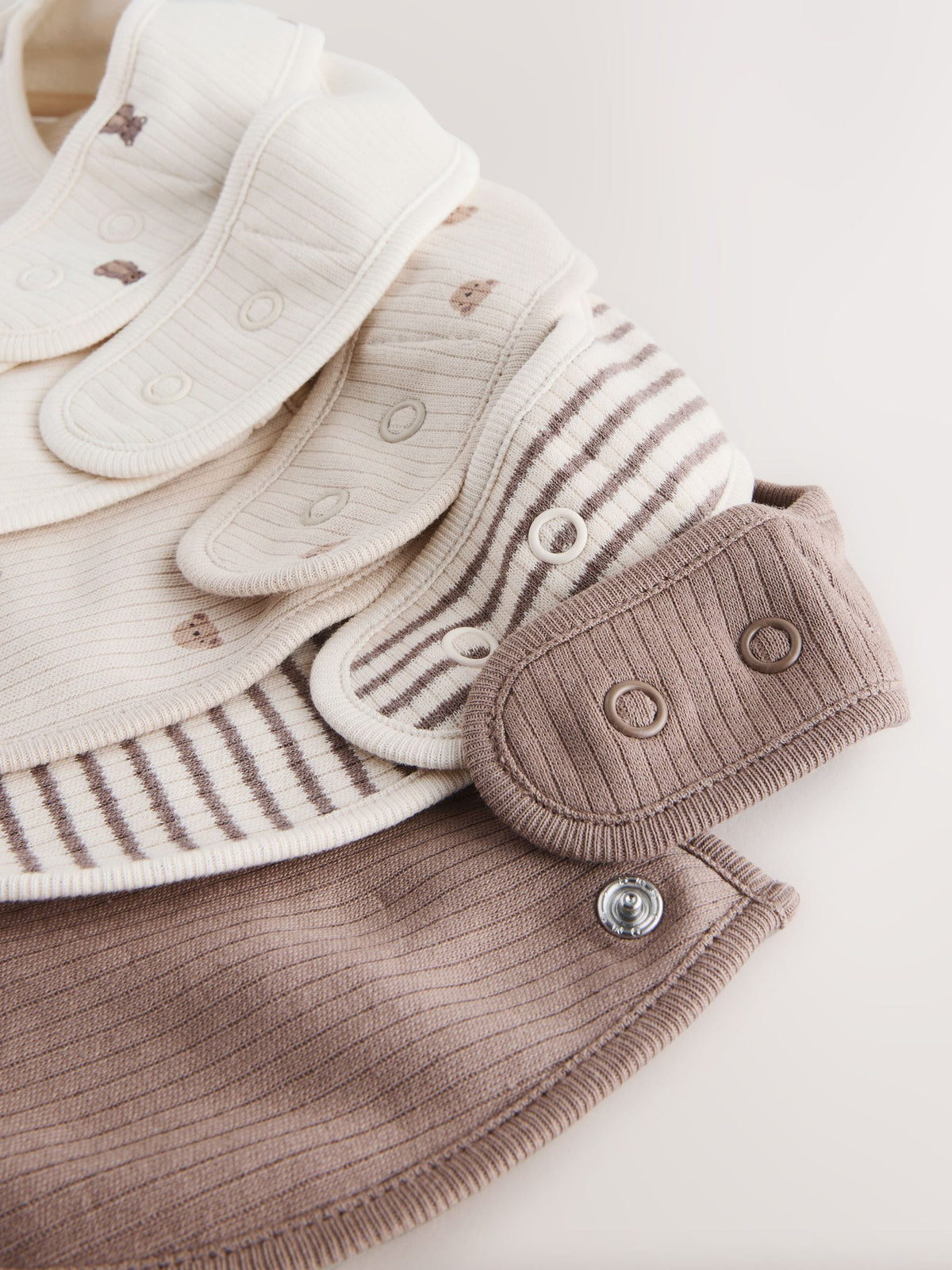Brown Bibs 5 Pack