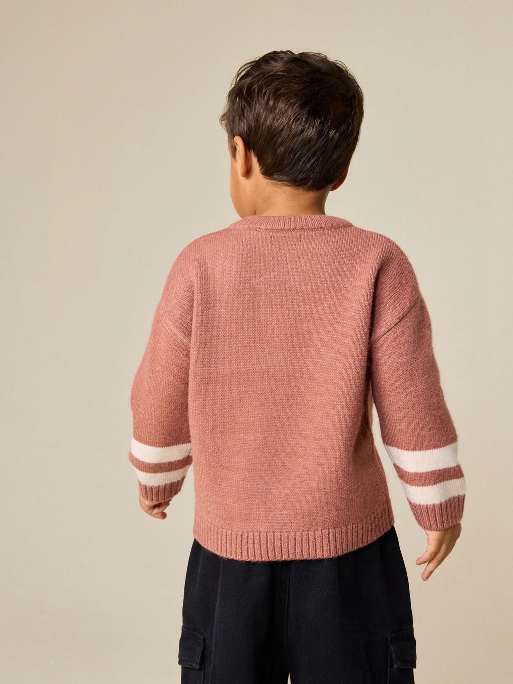 Blush Pink NYC Knitted Crew Neck Jumper (3mths-7yrs)