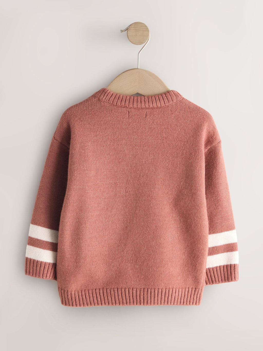 Blush Pink NYC Knitted Crew Neck Jumper (3mths-7yrs)