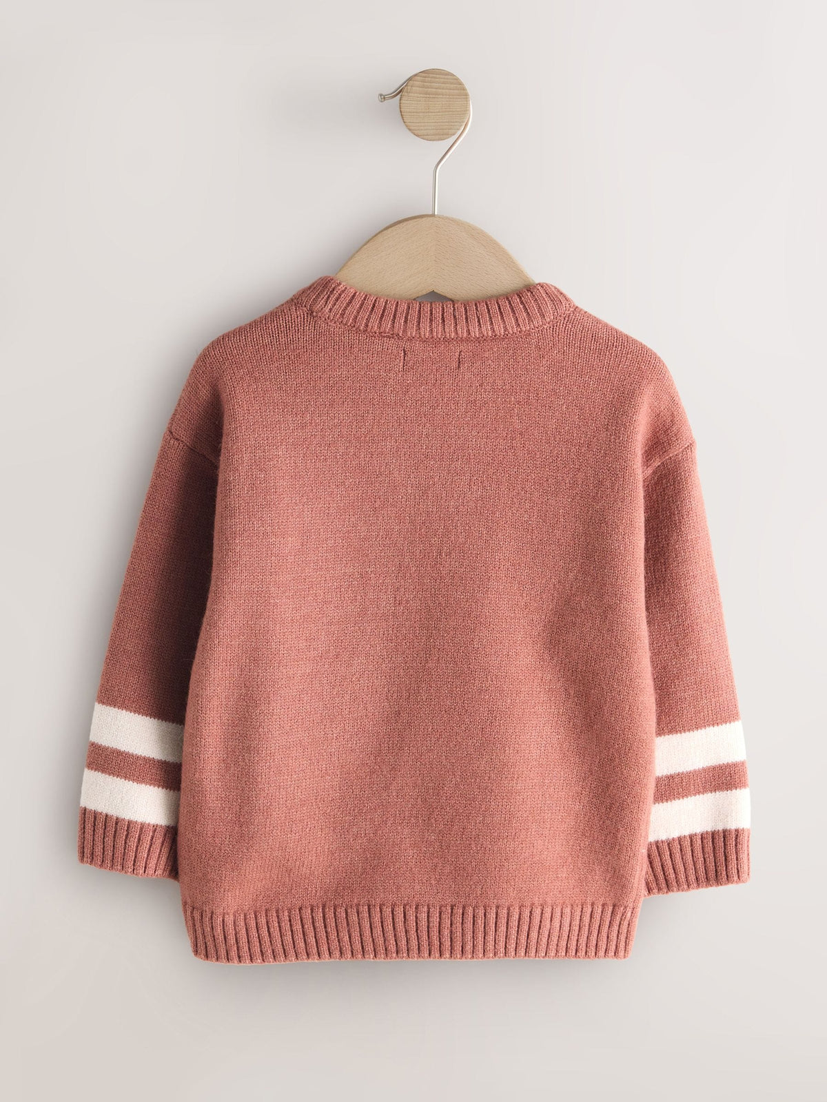 Blush Pink NYC Knitted Crew Neck Jumper (3mths-7yrs)