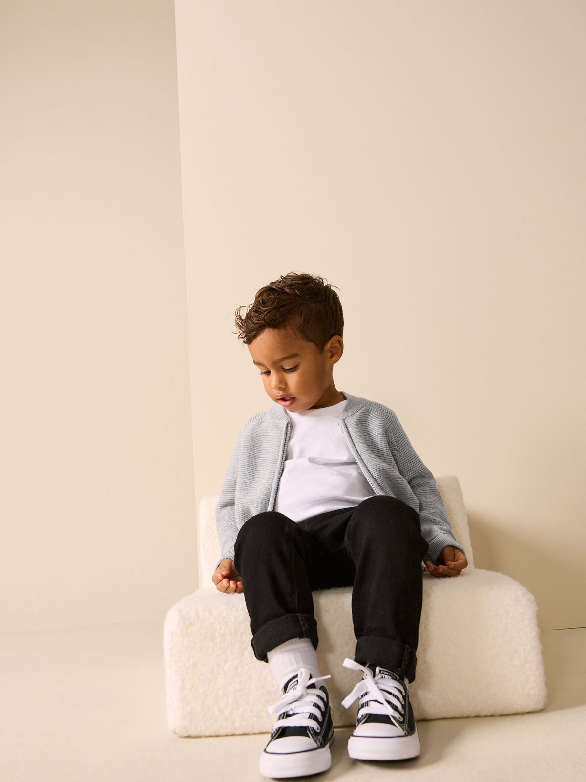 Grey Zip Through Cardigan (3mths-7yrs)