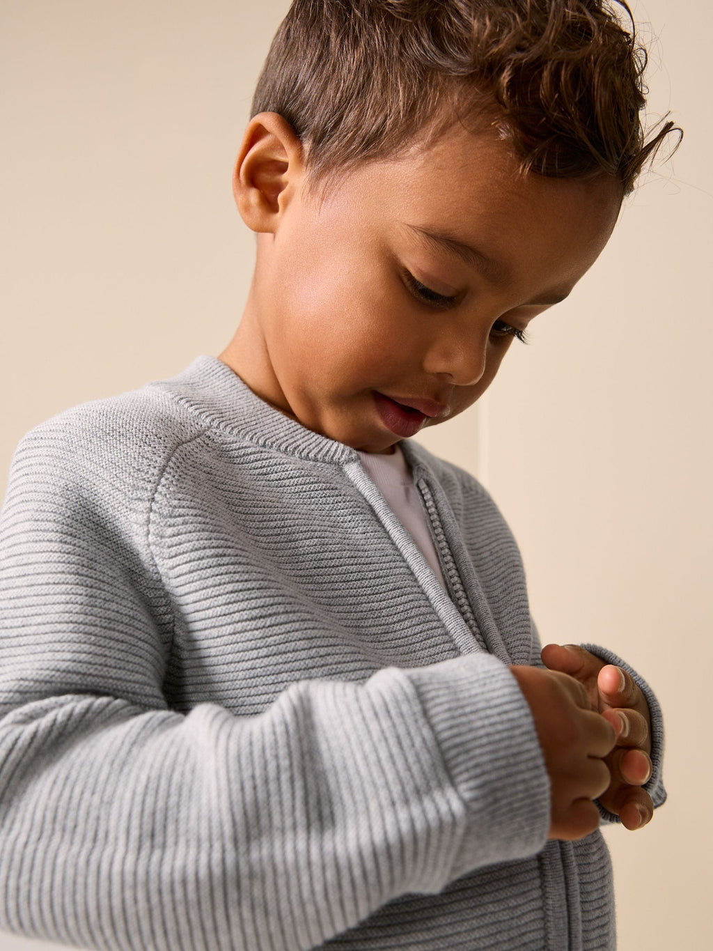 Grey Zip Through Cardigan (3mths-7yrs)