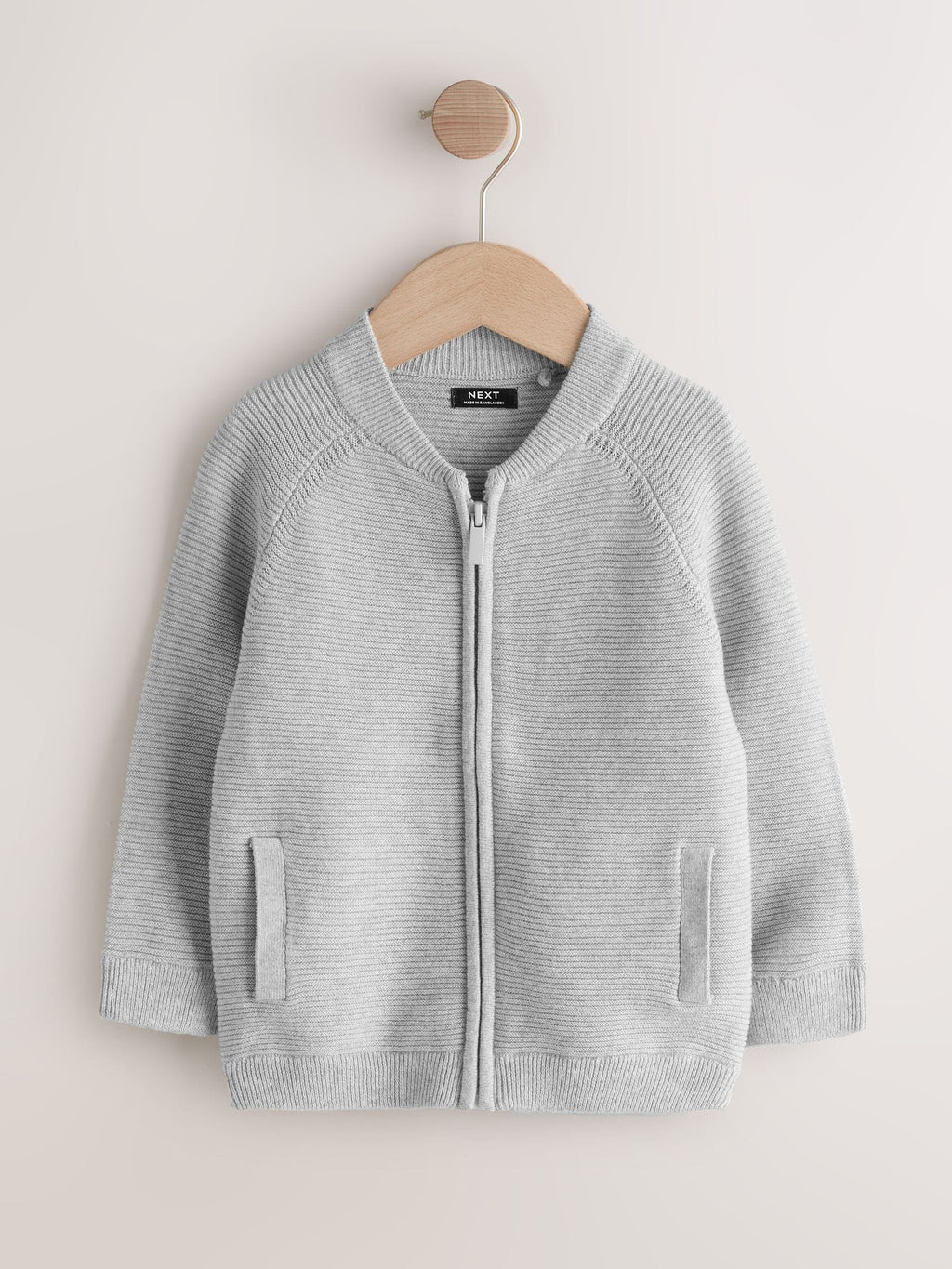 Grey Zip Through Cardigan (3mths-7yrs)