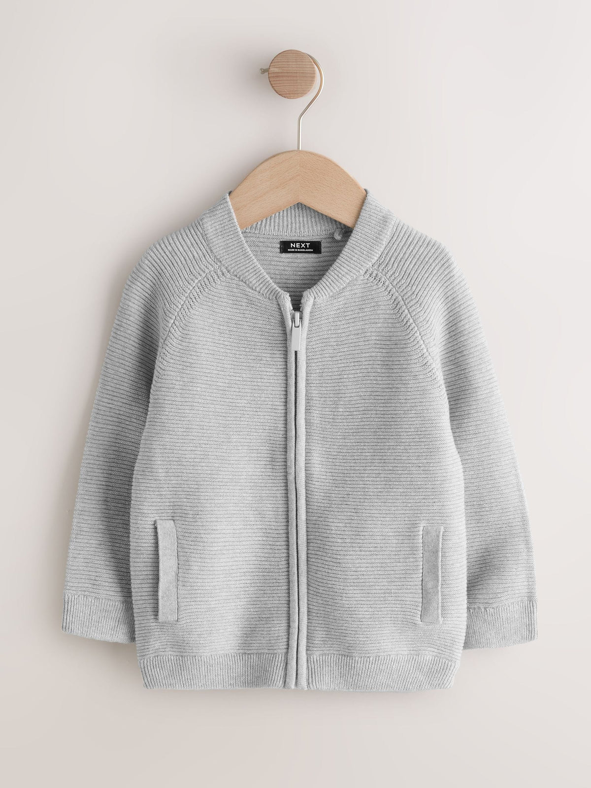 Grey Zip Through Cardigan (3mths-7yrs)