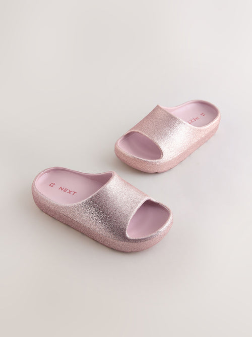 Rose Gold Glitter Sliders