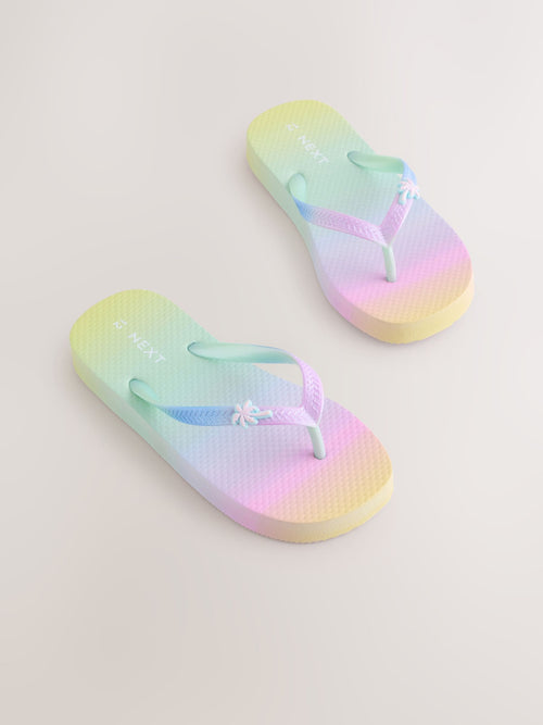 Rainbow Flip Flops