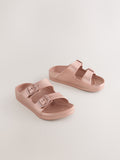 Rose Gold Buckle Sliders