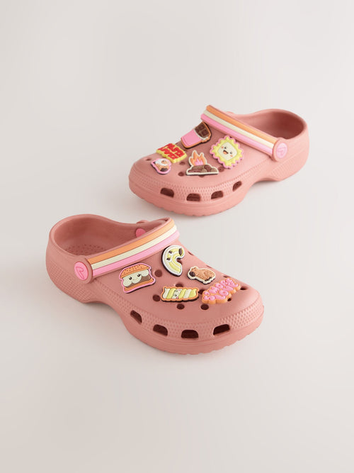 Burnt Orange Foodie Character Clogs