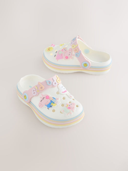 Cream Peppa Pig Character Clogs