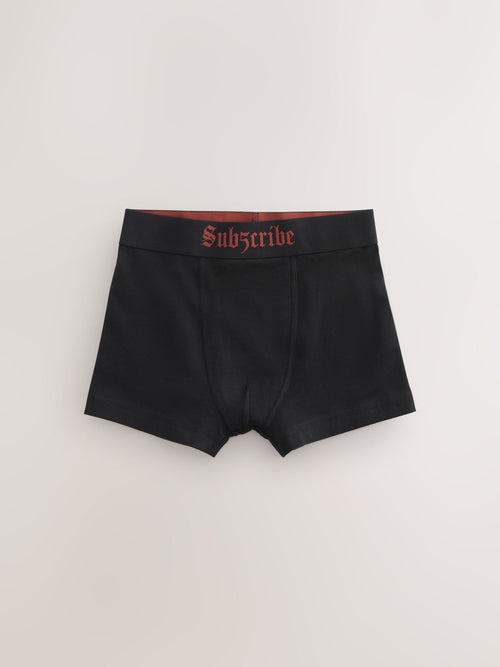 Black with Gothic Waistband Trunks 5 Pack (1.5-16yrs)