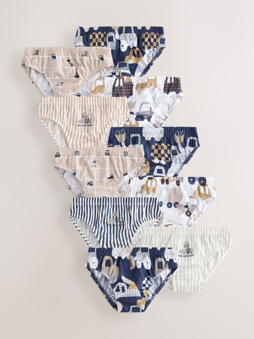 Transport Print Briefs 10 Pack (1.5-10yrs)