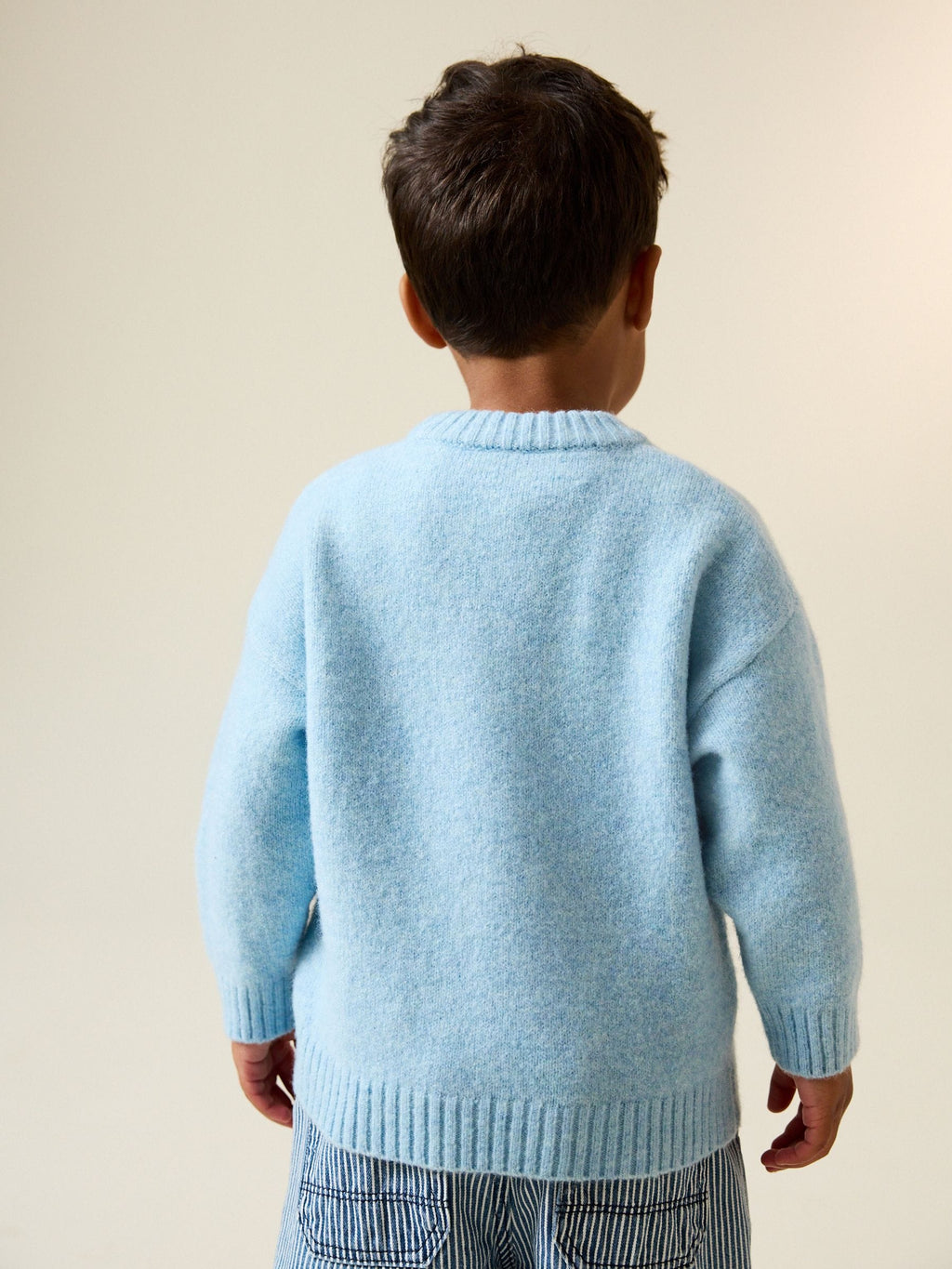 Blue Bear Character Knitted Crew Neck Jumper (3mths-7yrs)