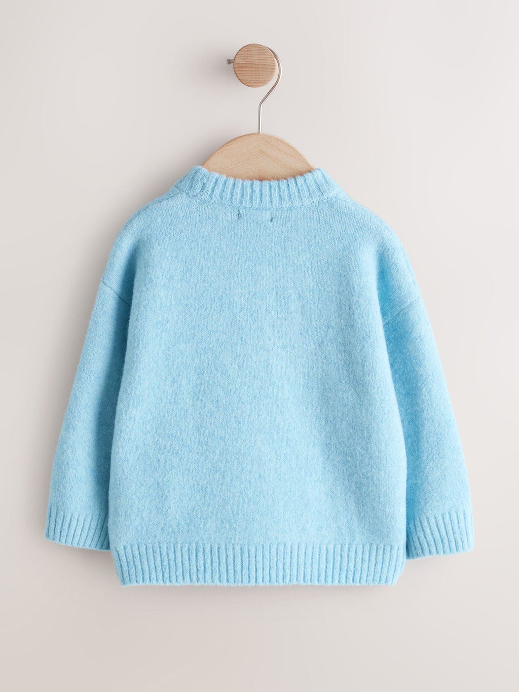 Blue Bear Character Knitted Crew Neck Jumper (3mths-7yrs)