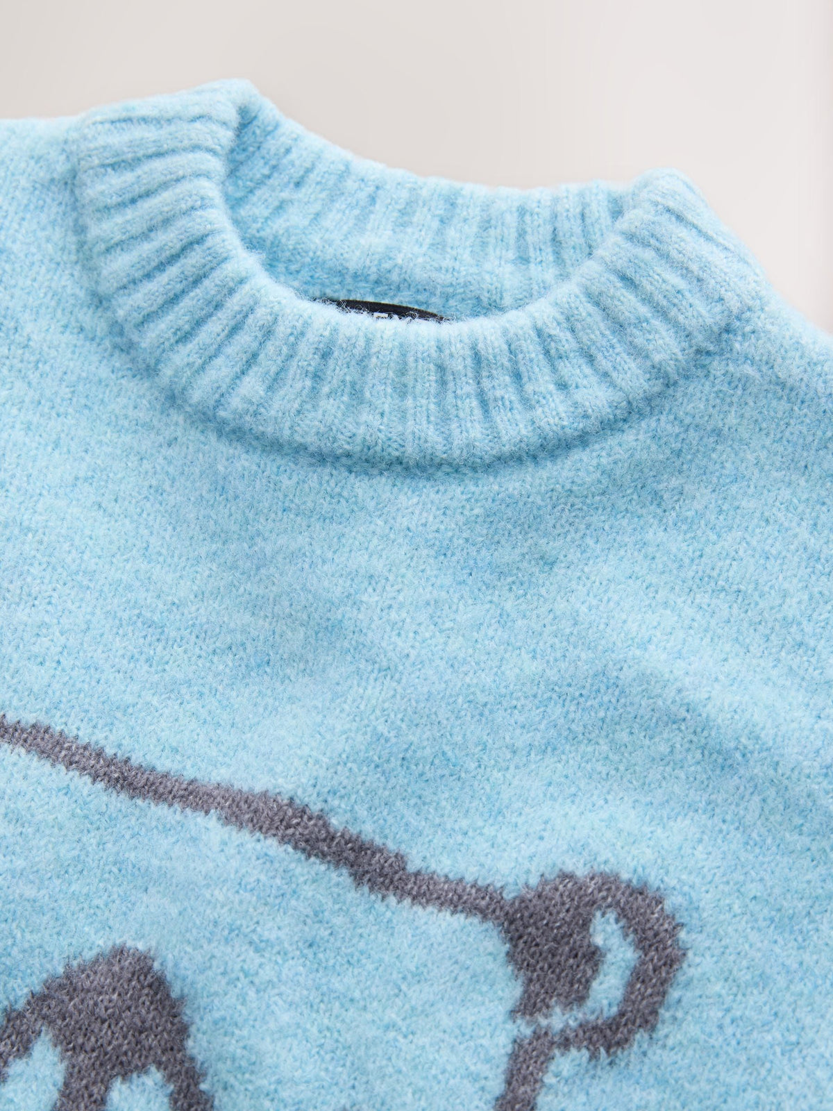 Blue Bear Character Knitted Crew Neck Jumper (3mths-7yrs)