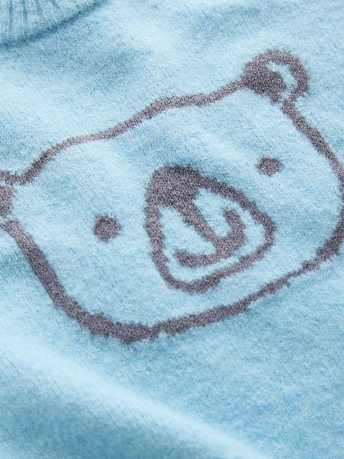 Blue Bear Character Knitted Crew Neck Jumper (3mths-7yrs)