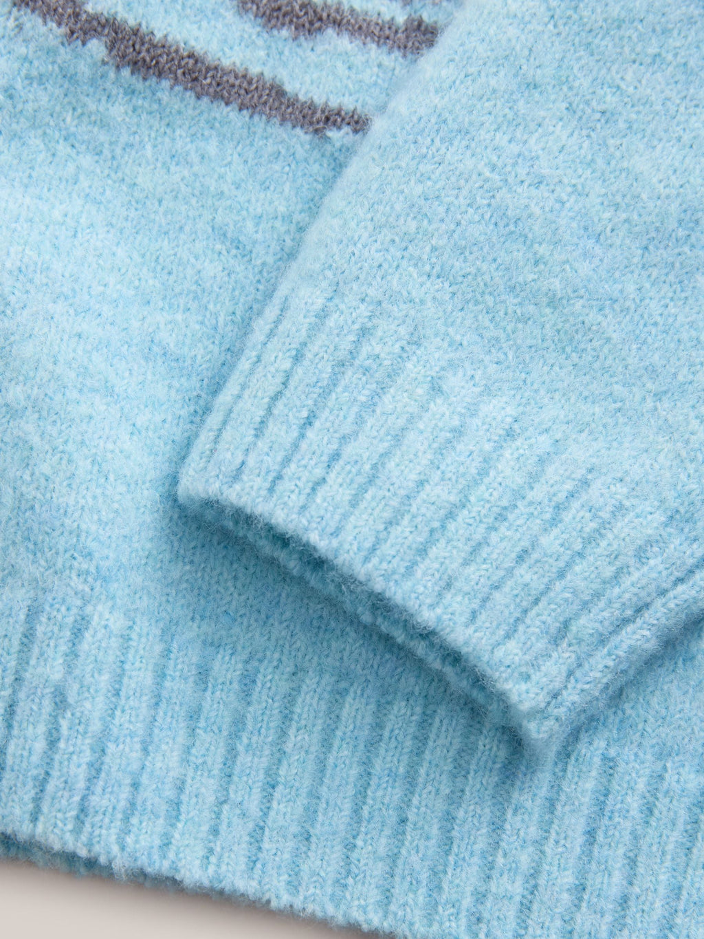 Blue Bear Character Knitted Crew Neck Jumper (3mths-7yrs)