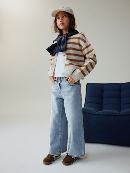 Light Blue Extra Wide Leg Jeans (6-16yrs)