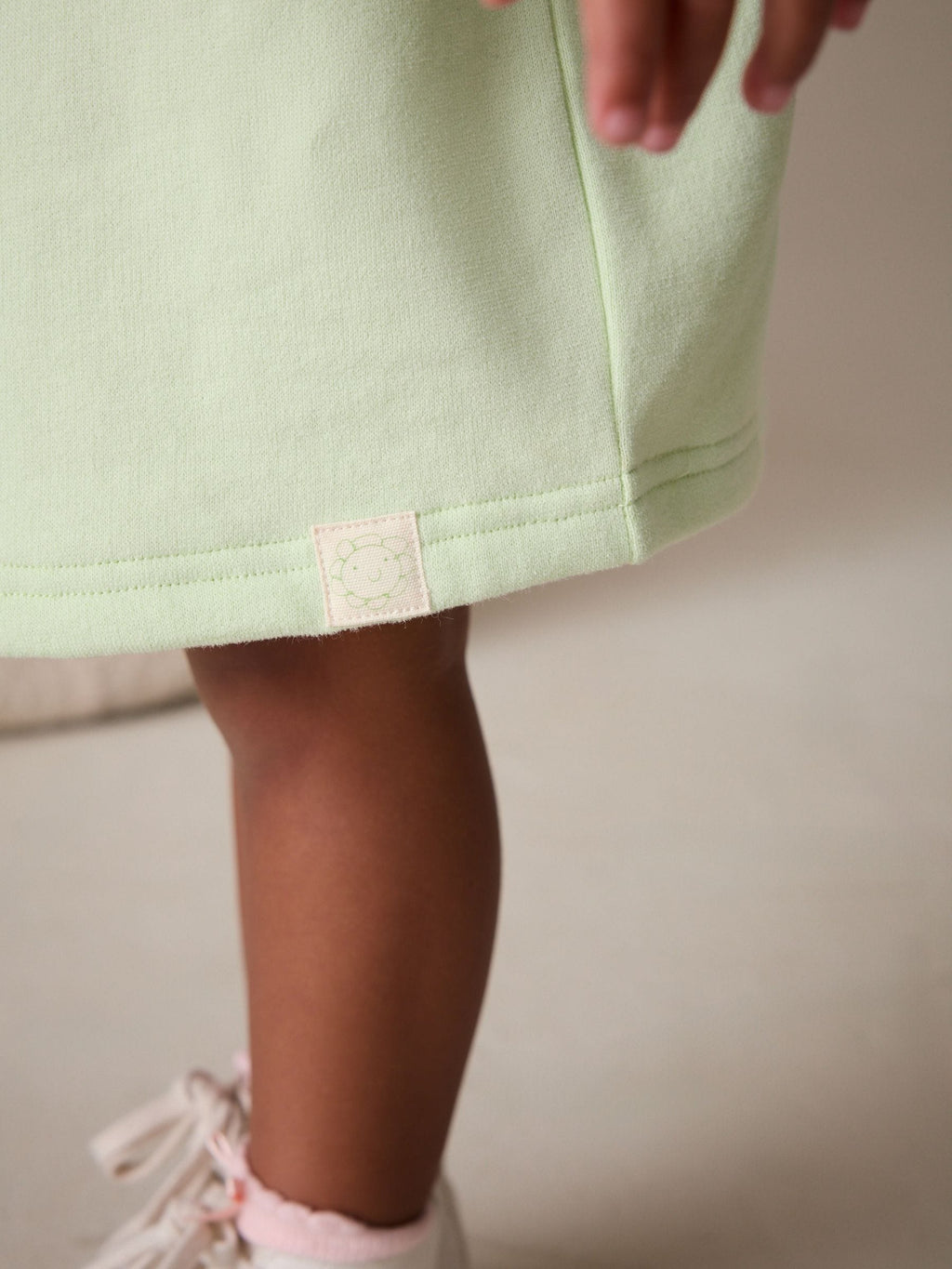 Green Quarter Zip Sweat Dress (3mths-7yrs)