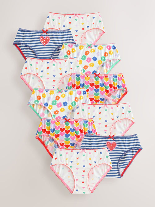 Red/Blue/Pink Briefs 10 Pack (1.5-16yrs)