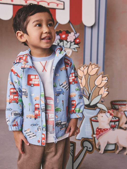 Blue Cath Kidston Shower Resistant Jacket (3mths-7yrs)