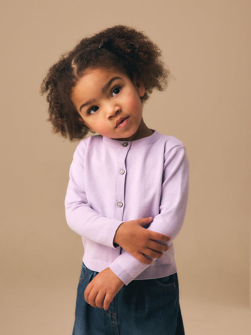 Lilac Purple Cardigan (3mths-10yrs)