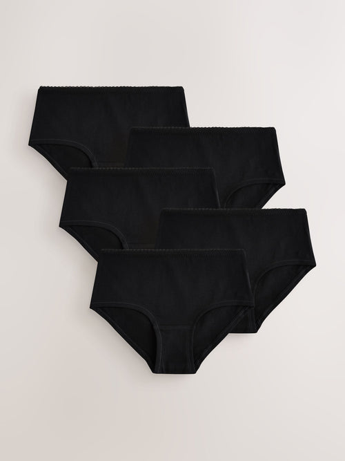 Black Hipster Briefs 5 Pack (3-16yrs)