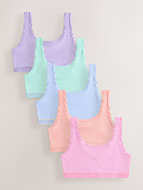 Pink/Orange Scoop Crop Top (5-16yrs)